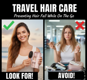 Travel Hair Care – Preventing Hair Fall While on the Go